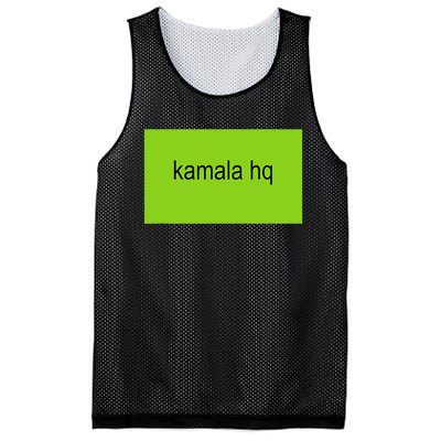 Kamala Hq Brat Meme Funny Adult Mesh Reversible Basketball Jersey Tank