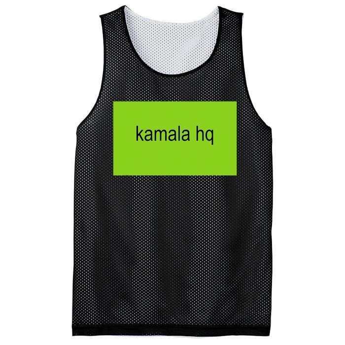 Kamala Hq Brat Meme Funny Adult Mesh Reversible Basketball Jersey Tank