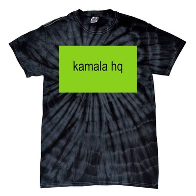 Kamala Hq Brat Meme Funny Adult Tie-Dye T-Shirt