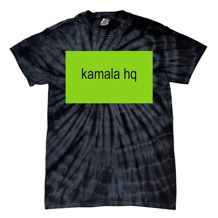 Kamala Hq Brat Meme Funny Adult Tie-Dye T-Shirt