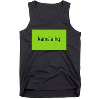 Kamala Hq Brat Meme Funny Adult Tank Top