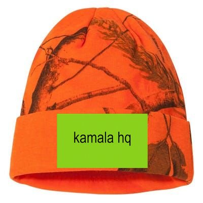 Kamala Hq Brat Meme Funny Adult Kati Licensed 12" Camo Beanie