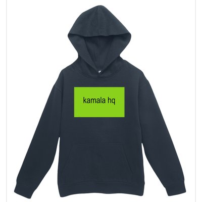 Kamala Hq Brat Meme Funny Adult Urban Pullover Hoodie