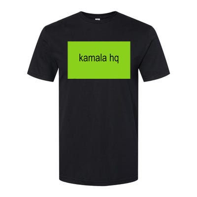 Kamala Hq Brat Meme Funny Adult Softstyle CVC T-Shirt