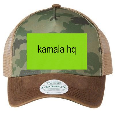Kamala Hq Brat Meme Legacy Tie Dye Trucker Hat