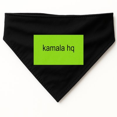 Kamala Hq Brat Meme USA-Made Doggie Bandana
