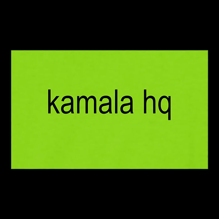 Kamala Hq Brat Meme 7-Panel Snapback Hat