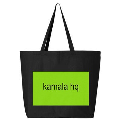 Kamala Hq Brat Meme 25L Jumbo Tote