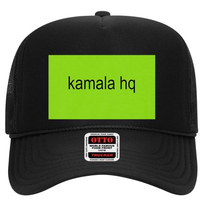 Kamala Hq Brat Meme Trucker Hat