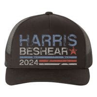 Kamala Harris Beshear 2024 Stripe Grunge Harris Beshear 2024 Yupoong Adult 5-Panel Trucker Hat