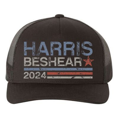 Kamala Harris Beshear 2024 Stripe Grunge Harris Beshear 2024 Yupoong Adult 5-Panel Trucker Hat