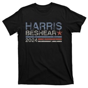 Kamala Harris Beshear 2024 Stripe Grunge Harris Beshear 2024 T-Shirt