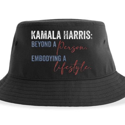 Kamala Harris Beyond A Person Embodying A Lifestyle Vintage Sustainable Bucket Hat