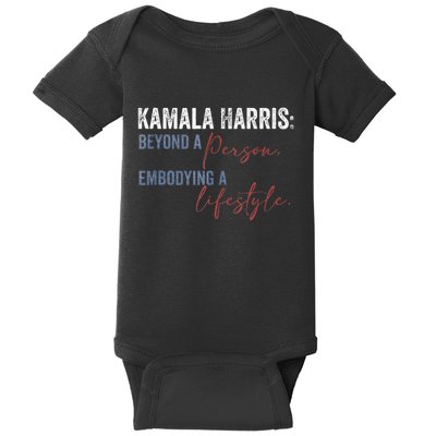 Kamala Harris Beyond A Person Embodying A Lifestyle Vintage Baby Bodysuit