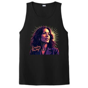 Kamala Harris Bold Vibrant Portrait Leading The Way Kamala Portrait PosiCharge Competitor Tank