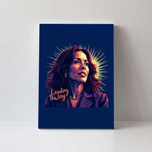 Kamala Harris Bold Vibrant Portrait Leading The Way Kamala Portrait Canvas