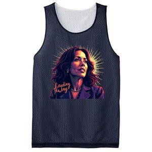 Kamala Harris Bold Vibrant Portrait Leading The Way Kamala Portrait Mesh Reversible Basketball Jersey Tank