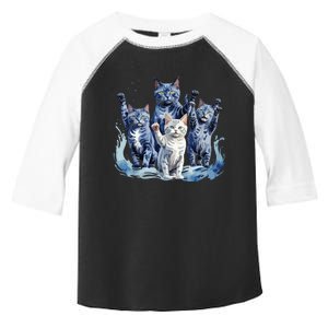 Kamala Harris Blue Cats Wave Funny For Cat Owners Toddler Fine Jersey T-Shirt