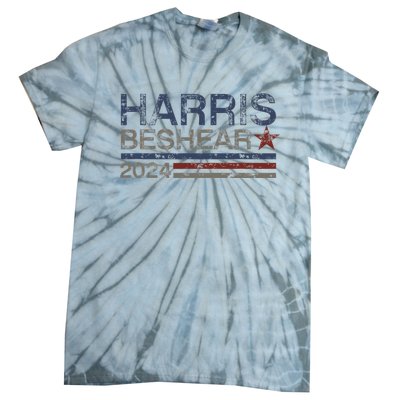 Kamala Harris Beshear 2024 Stripe Grunge Harris Beshear 2024 Tie-Dye T-Shirt