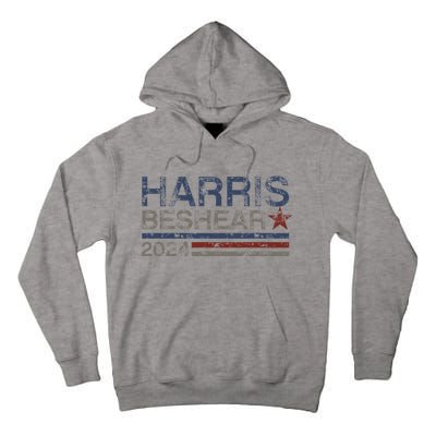 Kamala Harris Beshear 2024 Stripe Grunge Harris Beshear 2024 Tall Hoodie