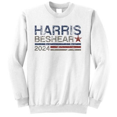 Kamala Harris Beshear 2024 Stripe Grunge Harris Beshear 2024 Sweatshirt