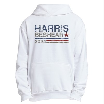 Kamala Harris Beshear 2024 Stripe Grunge Harris Beshear 2024 Urban Pullover Hoodie