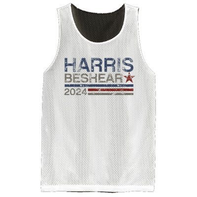 Kamala Harris Beshear 2024 Stripe Grunge Harris Beshear 2024 Mesh Reversible Basketball Jersey Tank