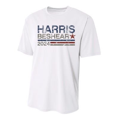 Kamala Harris Beshear 2024 Stripe Grunge Harris Beshear 2024 Performance Sprint T-Shirt