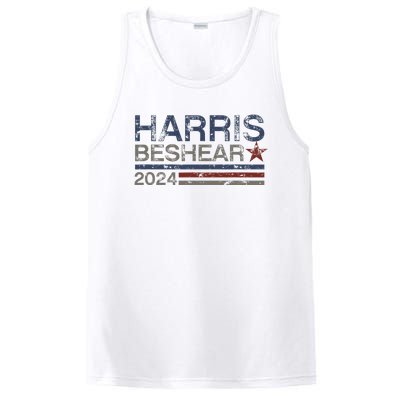 Kamala Harris Beshear 2024 Stripe Grunge Harris Beshear 2024 PosiCharge Competitor Tank