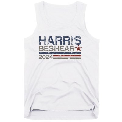 Kamala Harris Beshear 2024 Stripe Grunge Harris Beshear 2024 Tank Top