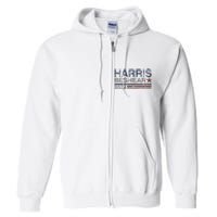 Kamala Harris Beshear 2024 Stripe Grunge Harris Beshear 2024 Full Zip Hoodie