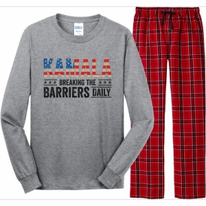 Kamala Harris Breaking Barriers Daily Design Long Sleeve Pajama Set