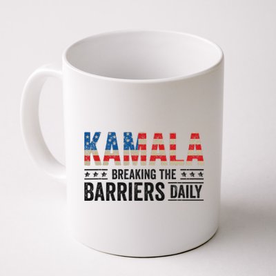 Kamala Harris Breaking Barriers Daily Design Coffee Mug