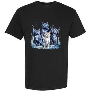 Kamala Harris Blue Cats Wave Funny For Cat Owners Garment-Dyed Heavyweight T-Shirt