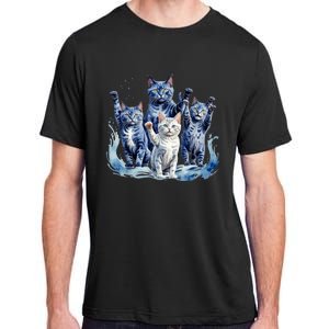 Kamala Harris Blue Cats Wave Funny For Cat Owners Adult ChromaSoft Performance T-Shirt