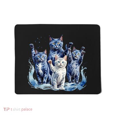 Kamala Harris Blue Cats Wave Funny For Cat Owners Mousepad