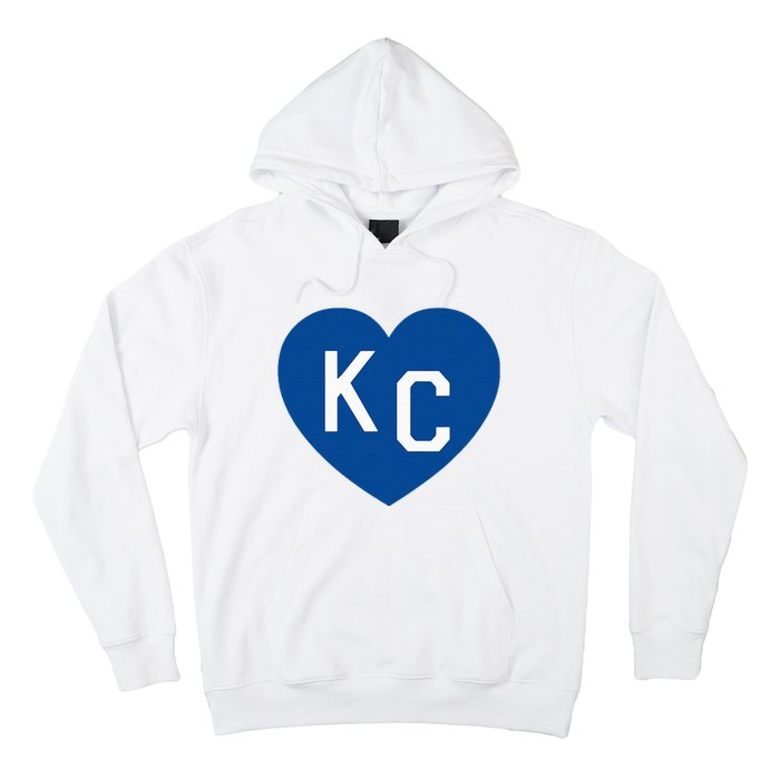 Kc Heart Blue Kansas City Hoodie