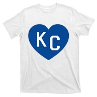 Kc Heart Blue Kansas City T-Shirt