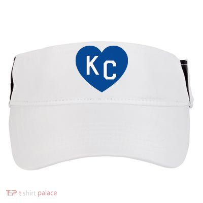 Kc Heart Blue Kansas City Adult Drive Performance Visor