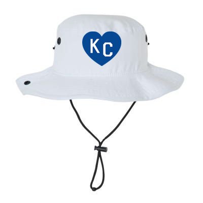Kc Heart Blue Kansas City Bucket Hat