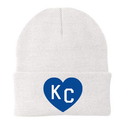 Kc Heart Blue Kansas City Beanie