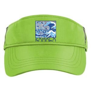 Kamala Harris Blue Cats Wave Funny Cat Adult Drive Performance Visor