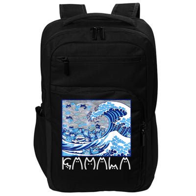 Kamala Harris Blue Cats Wave Funny Cat Impact Tech Backpack