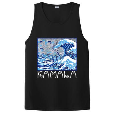Kamala Harris Blue Cats Wave Funny Cat PosiCharge Competitor Tank