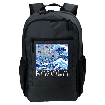 Kamala Harris Blue Cats Wave Funny Cat Daily Commute Backpack