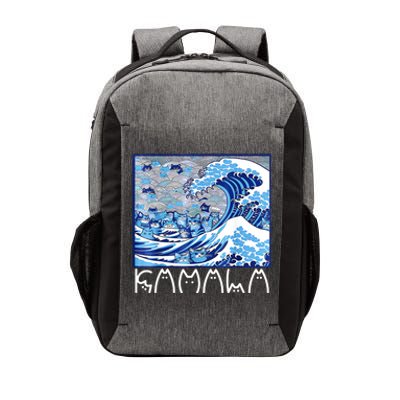 Kamala Harris Blue Cats Wave Funny Cat Vector Backpack