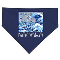 Kamala Harris Blue Cats Wave Funny Cat USA-Made Doggie Bandana