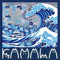 Kamala Harris Blue Cats Wave Funny Cat Tall T-Shirt
