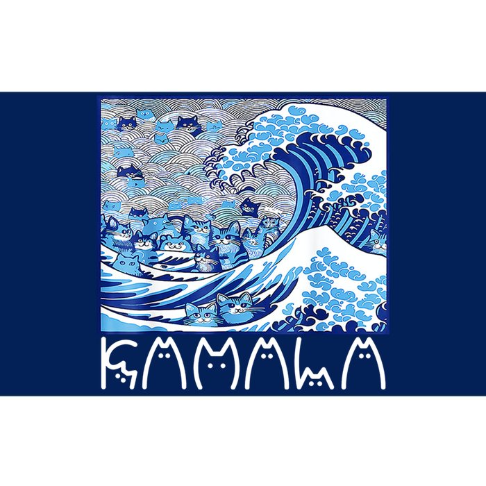 Kamala Harris Blue Cats Wave Funny Cat Bumper Sticker