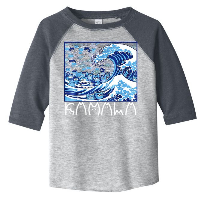 Kamala Harris Blue Cats Wave Funny Cat Toddler Fine Jersey T-Shirt